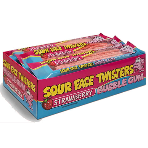 Face Twisters Apple Bubble Gum