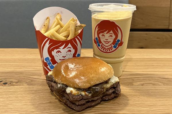 Wendy's Mushroom Bacon Cheeseburger